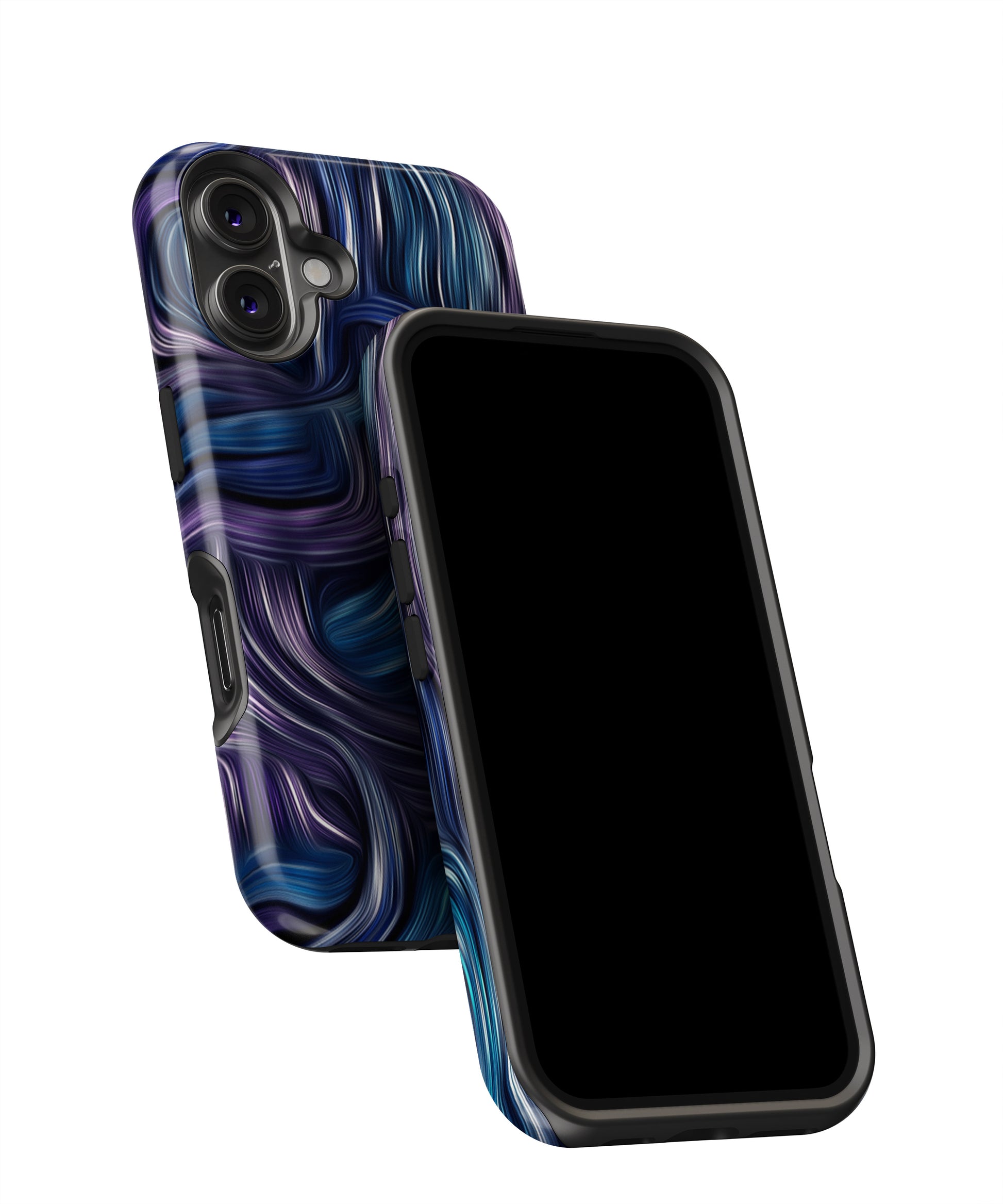 Blue and Purple Oil Paint MagSafe Bumper Case