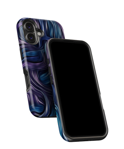 Blue and Purple Oil Paint MagSafe Bumper Case