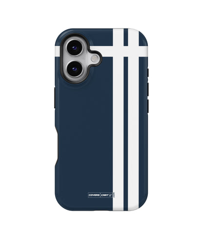 Blue and White MagSafe Bumper Case