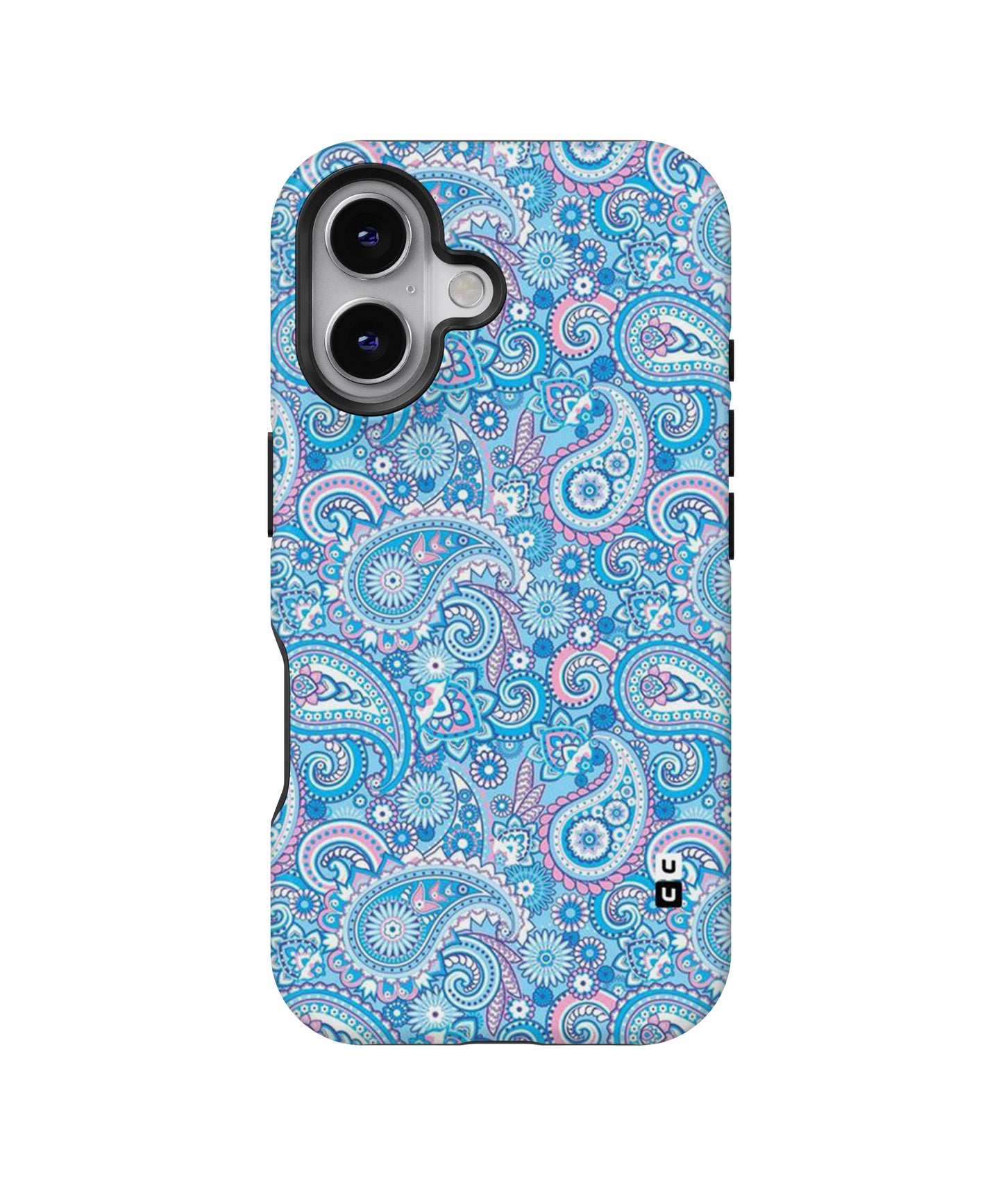 Blue Block Pattern MagSafe Bumper Case