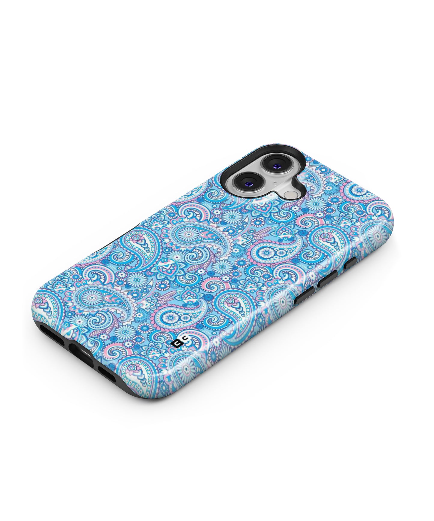 Blue Block Pattern MagSafe Bumper Case