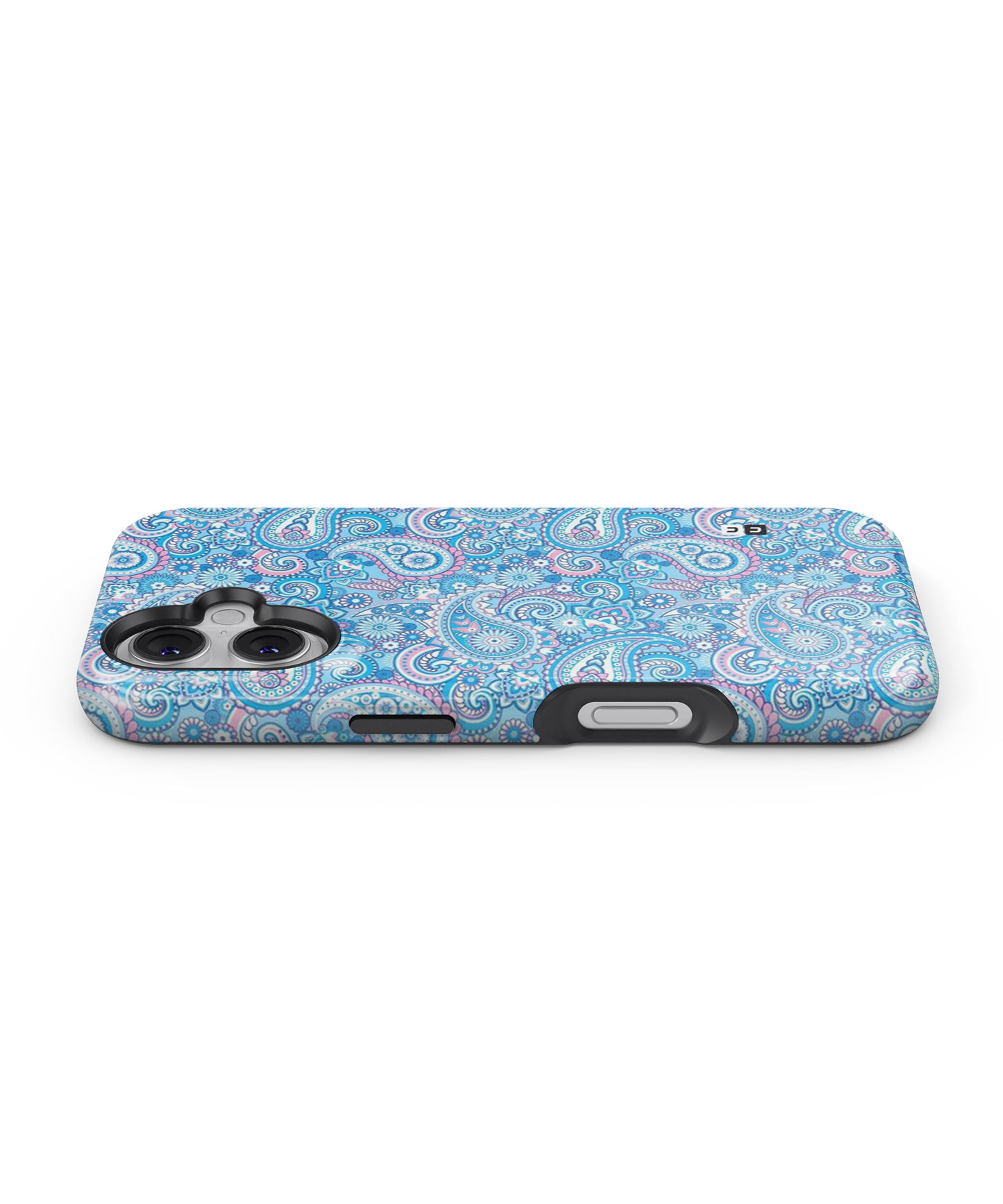 Blue Block Pattern MagSafe Bumper Case