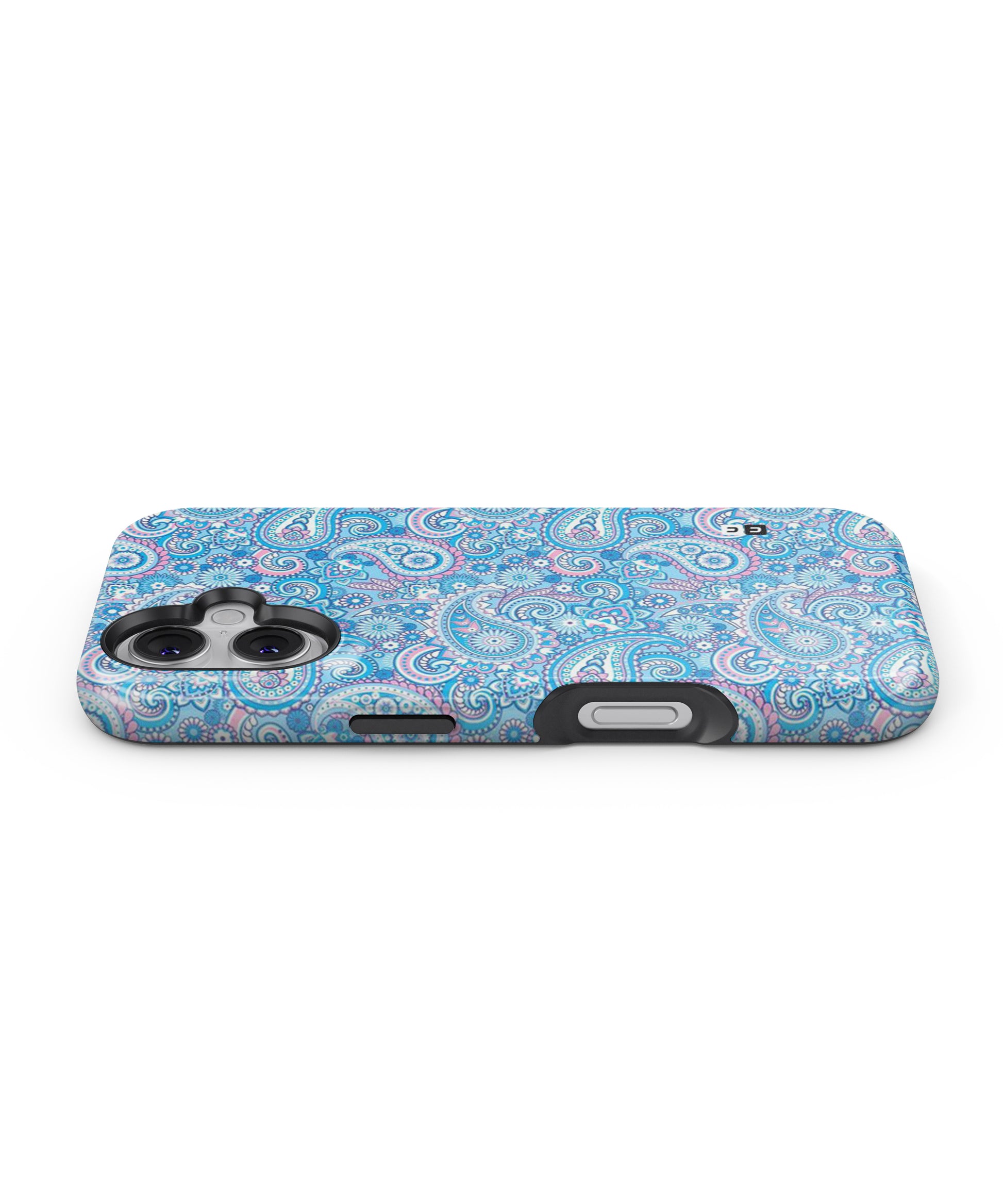 Blue Block Pattern MagSafe Bumper Case