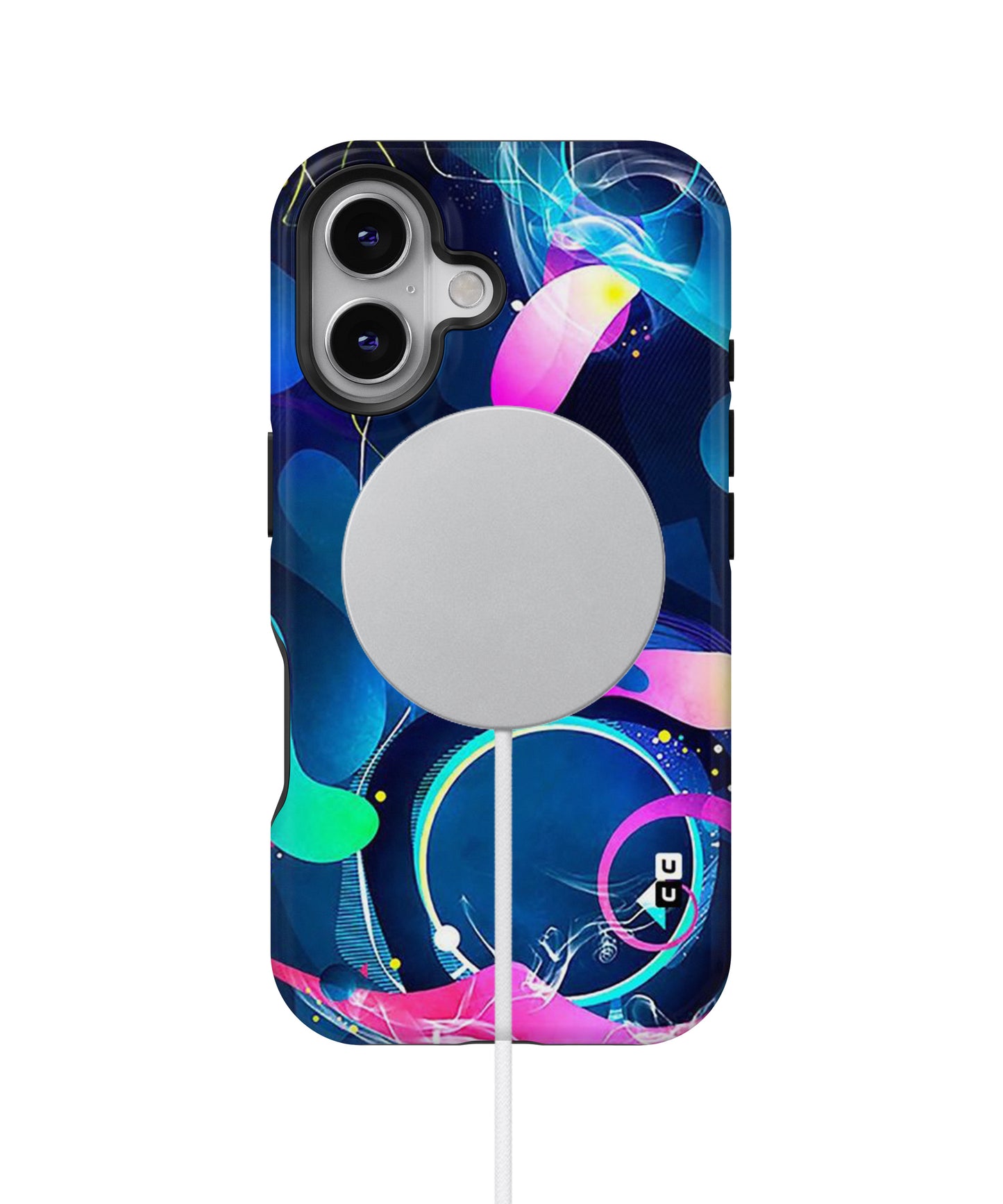 Blue Circle Flow MagSafe Bumper Case