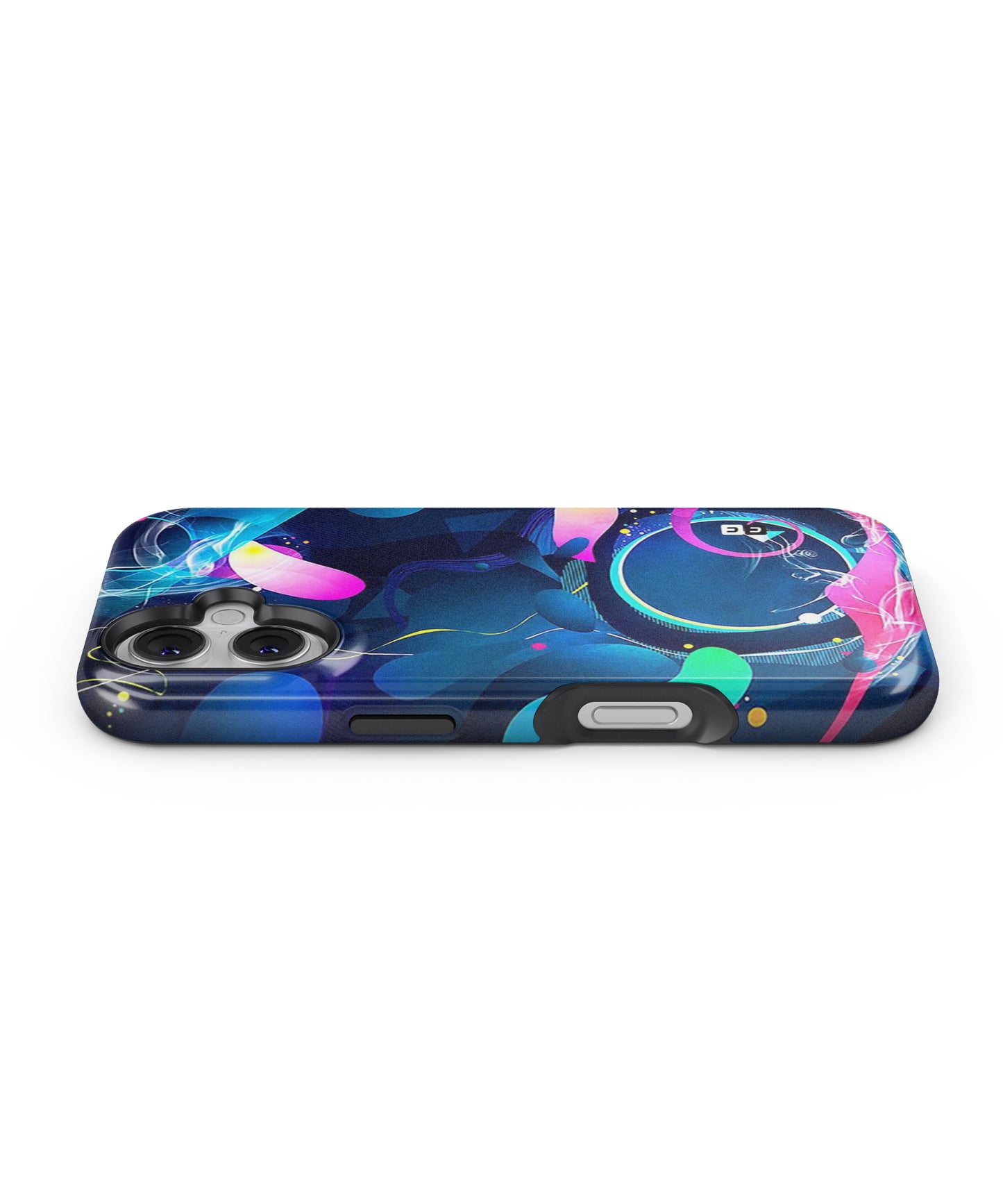 Blue Circle Flow MagSafe Bumper Case