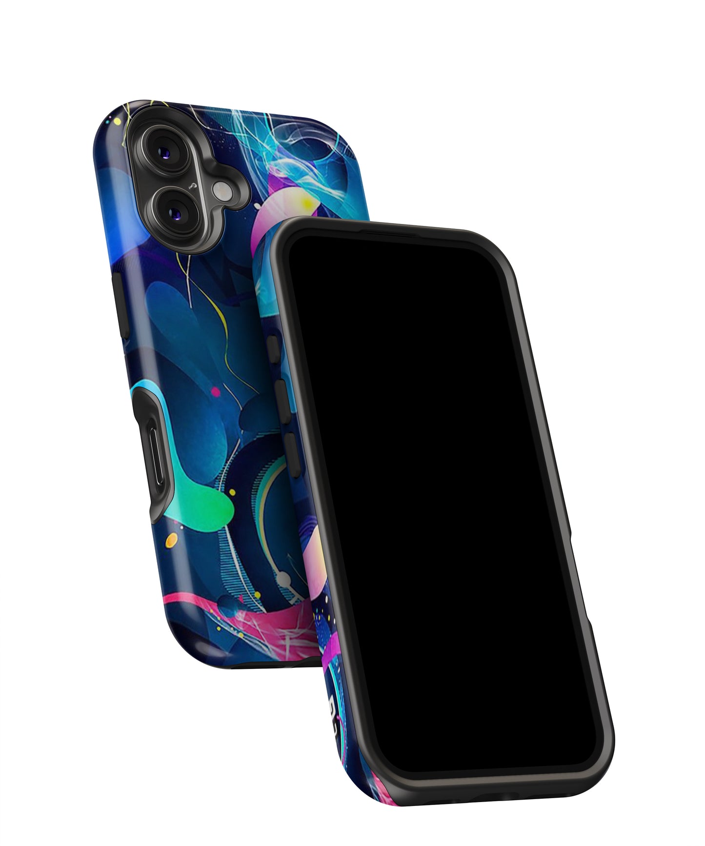 Blue Circle Flow MagSafe Bumper Case