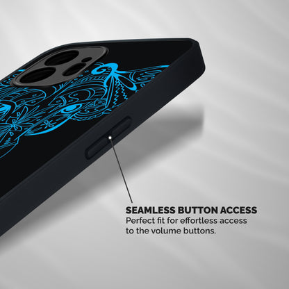 Blue Elephant Ethnic Shockproof Hybrid Protection (Metal + TPU) Back Case Cover