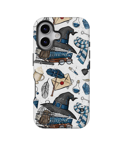 Blue Feather Hat Design MagSafe Bumper Case