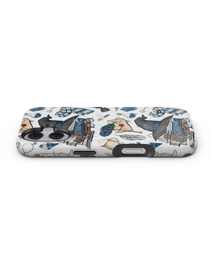 Blue Feather Hat Design MagSafe Bumper Case