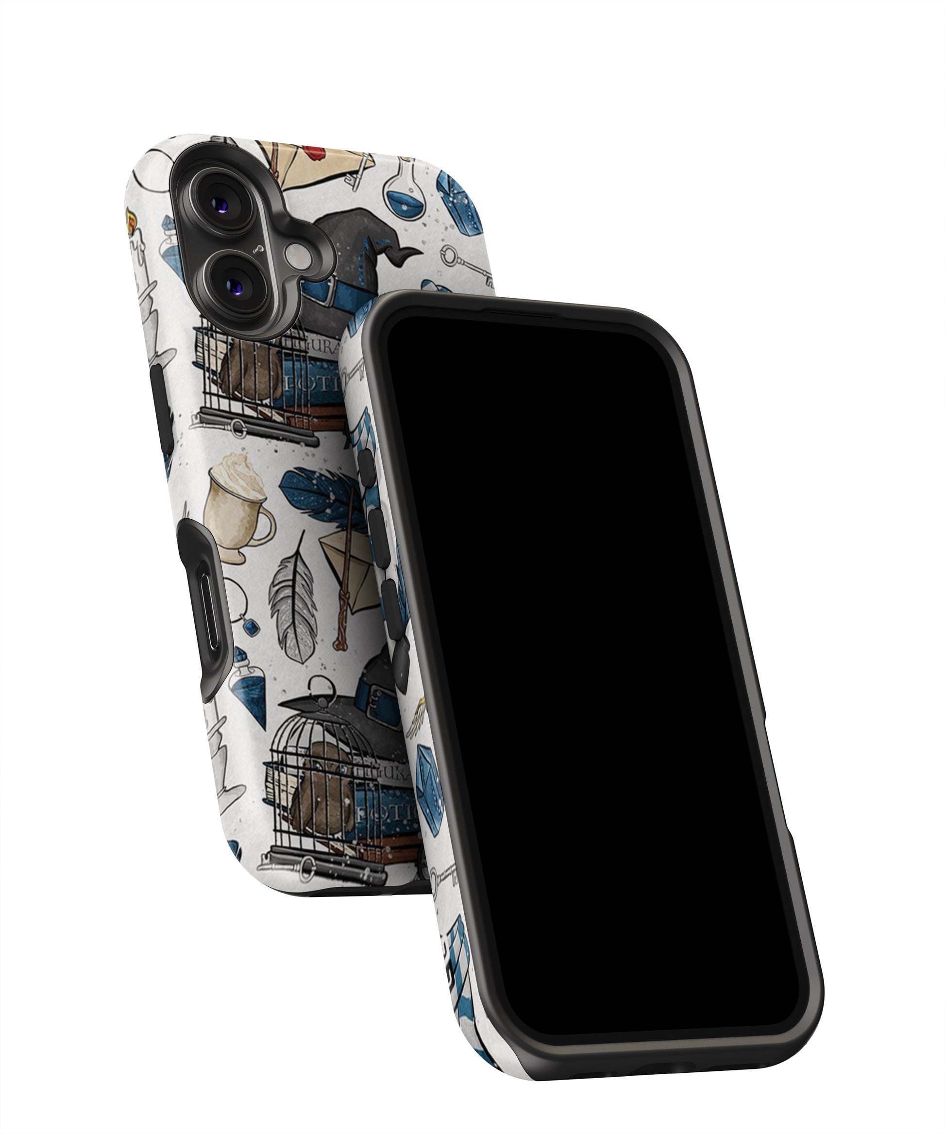 Blue Feather Hat Design MagSafe Bumper Case