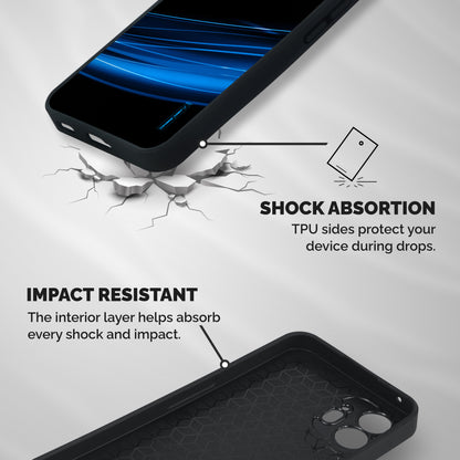 Blue Flow Shockproof Hybrid Protection (Metal + TPU) Back Case Cover