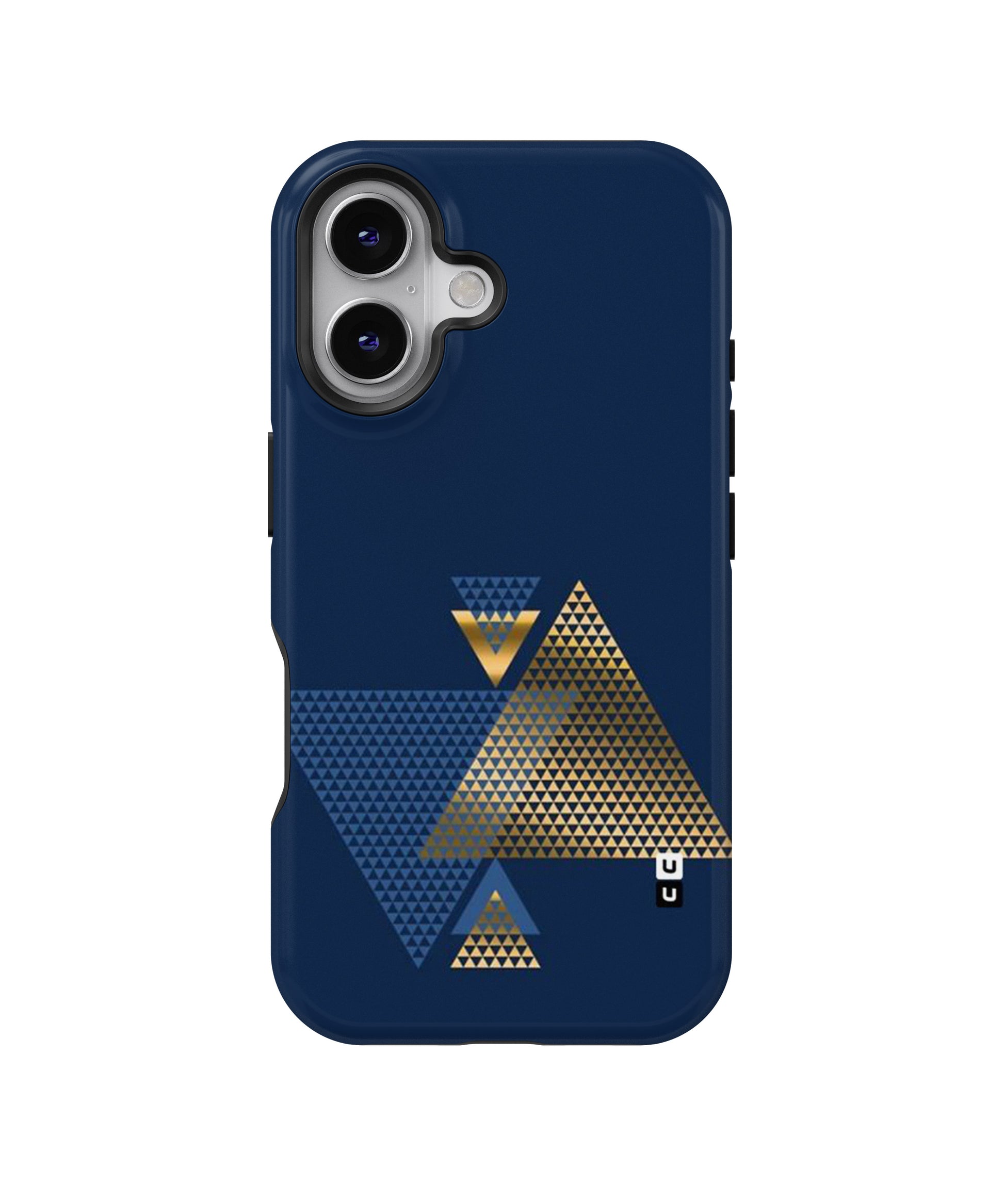 Blue Gold Triangles MagSafe Bumper Case