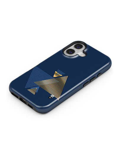 Blue Gold Triangles MagSafe Bumper Case