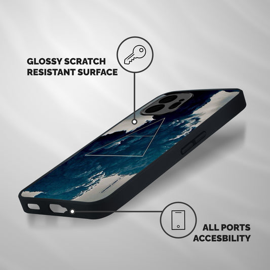Blue Hue Smoke Shockproof Hybrid Protection (Metal + TPU) Back Case Cover