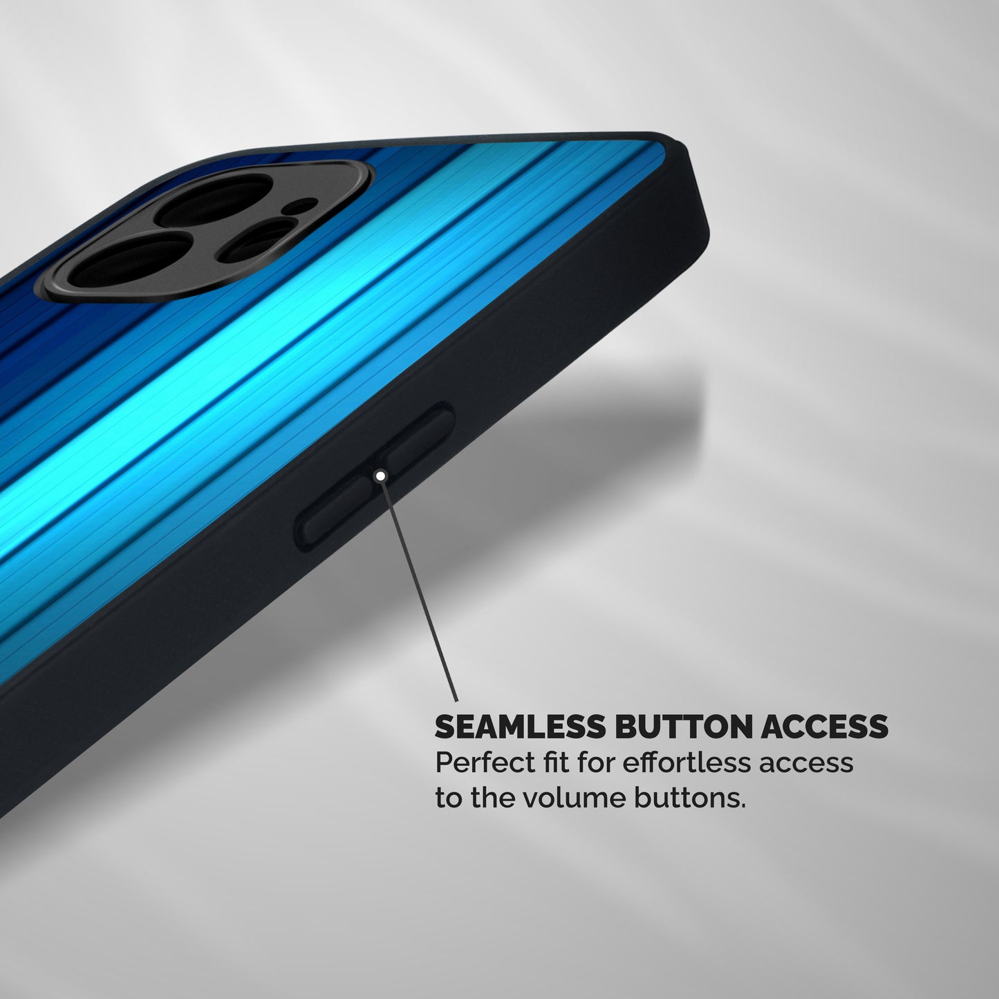 Blue Hues Shockproof Hybrid Protection (Metal + TPU) Back Case Cover