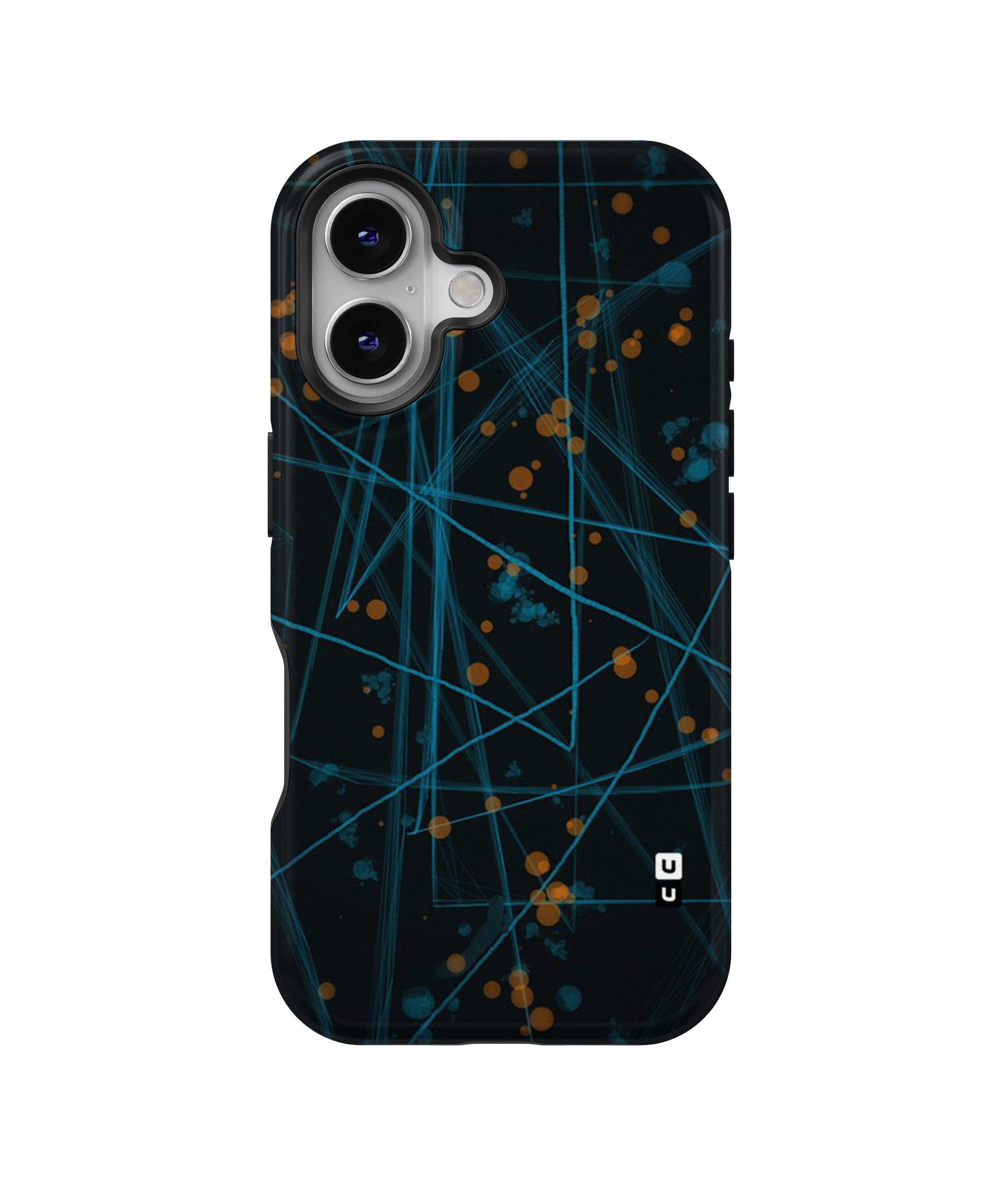 Blue Lines Gold Dots MagSafe Bumper Case