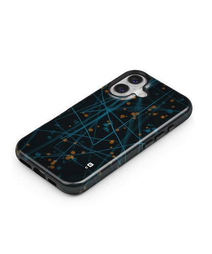 Blue Lines Gold Dots MagSafe Bumper Case
