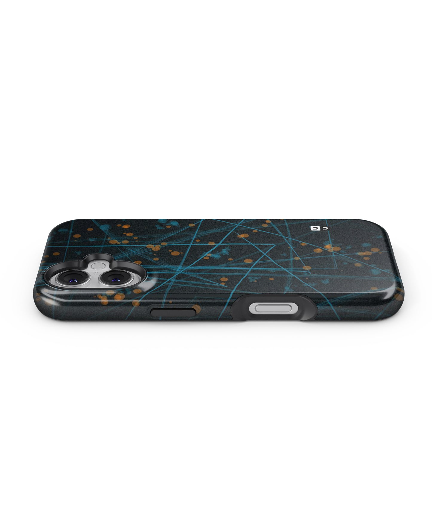 Blue Lines Gold Dots MagSafe Bumper Case