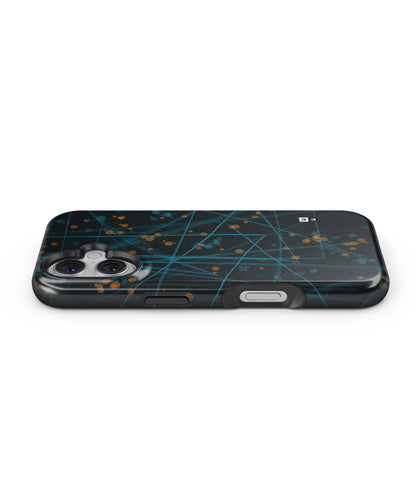 Blue Lines Gold Dots MagSafe Bumper Case