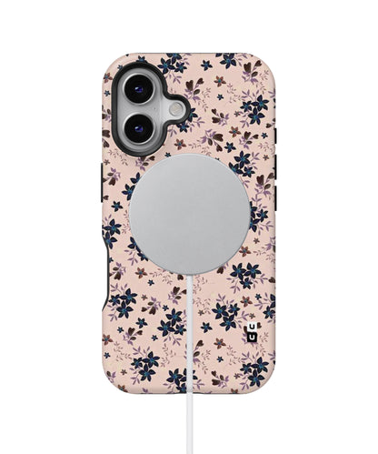 Blue Peach Floral MagSafe Bumper Case