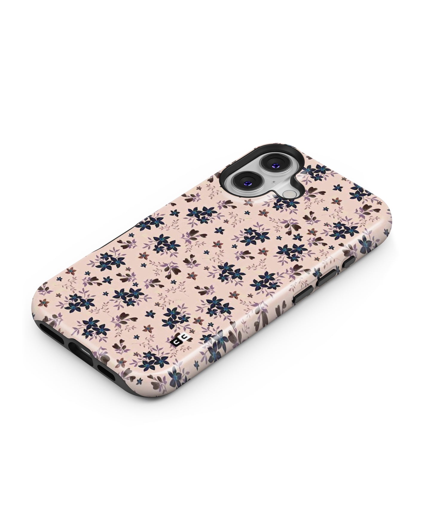 Blue Peach Floral MagSafe Bumper Case
