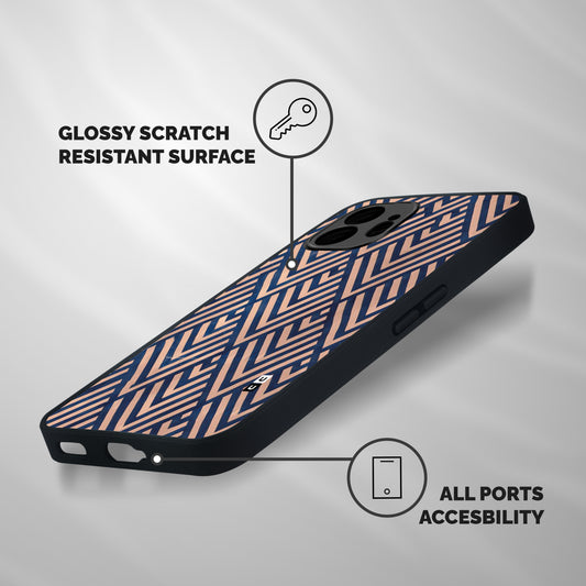 Blue Peach Shockproof Hybrid Protection (Metal + TPU) Back Case Cover