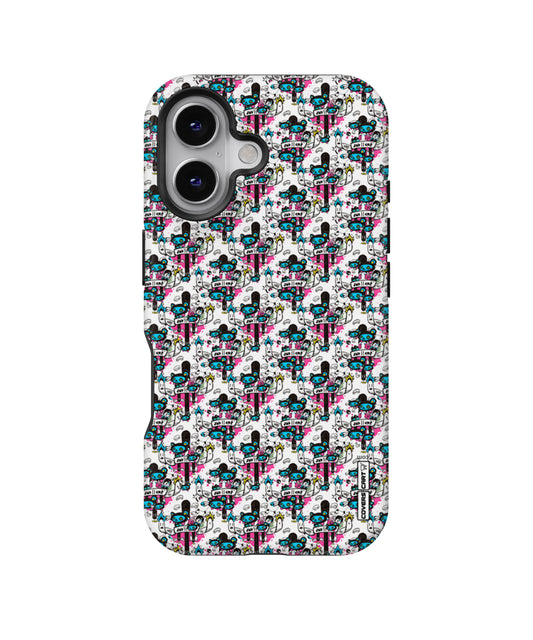 Blue Pink Pattern MagSafe Bumper Case