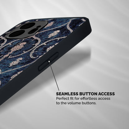 Blue Shade Rug Shockproof Hybrid Protection (Metal + TPU) Back Case Cover