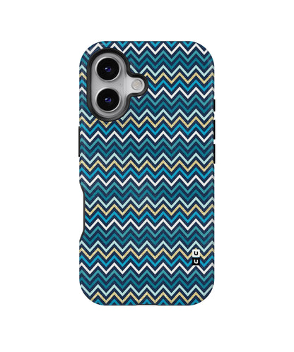 Blue Shades Chevron Pattern MagSafe Bumper Case
