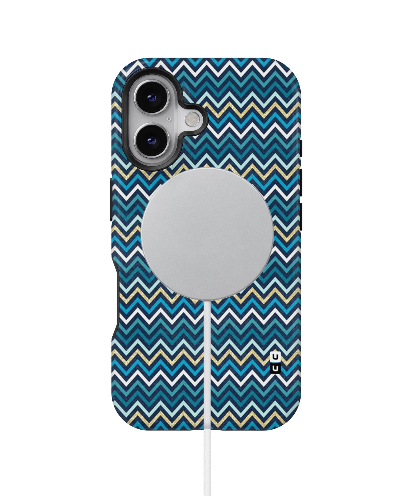 Blue Shades Chevron Pattern MagSafe Bumper Case