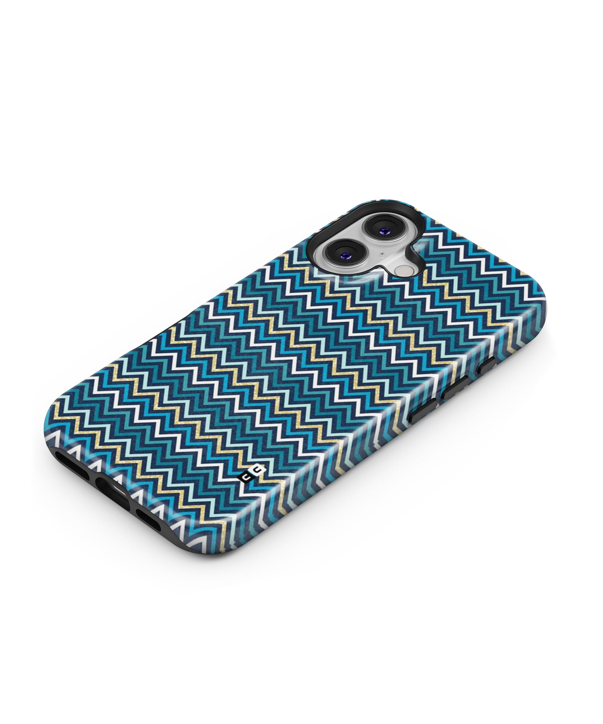 Blue Shades Chevron Pattern MagSafe Bumper Case
