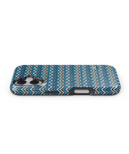 Blue Shades Chevron Pattern MagSafe Bumper Case