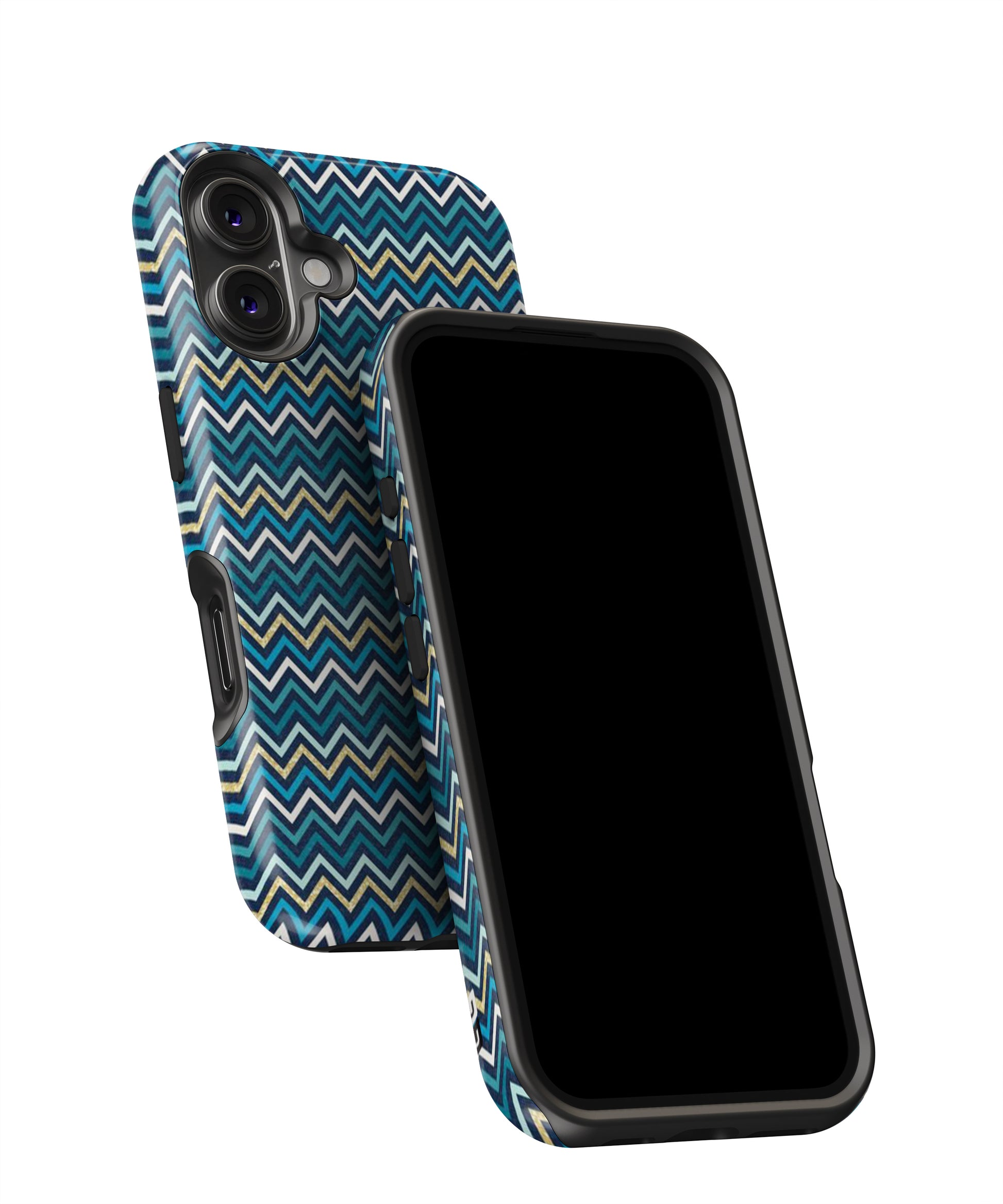 Blue Shades Chevron Pattern MagSafe Bumper Case