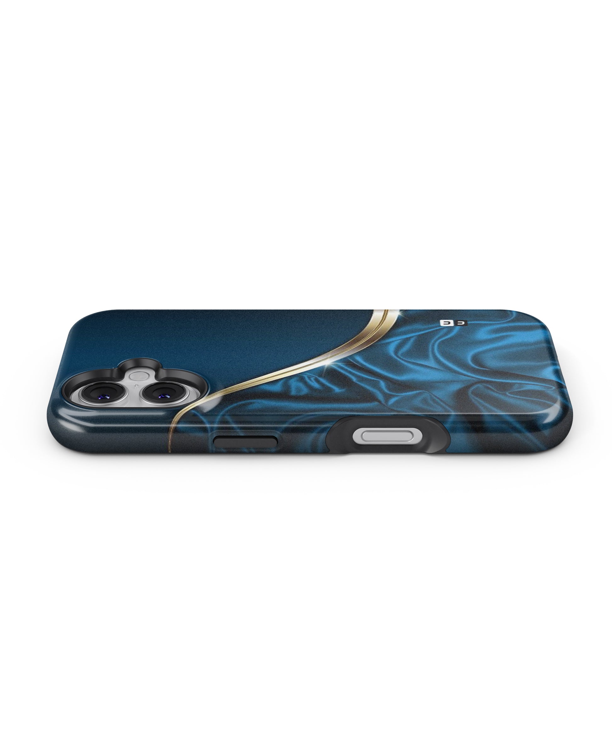Blue Smooth Flow MagSafe Bumper Case