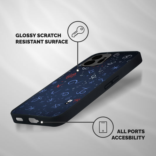 Blue Symbols Shockproof Hybrid Protection (Metal + TPU) Back Case Cover