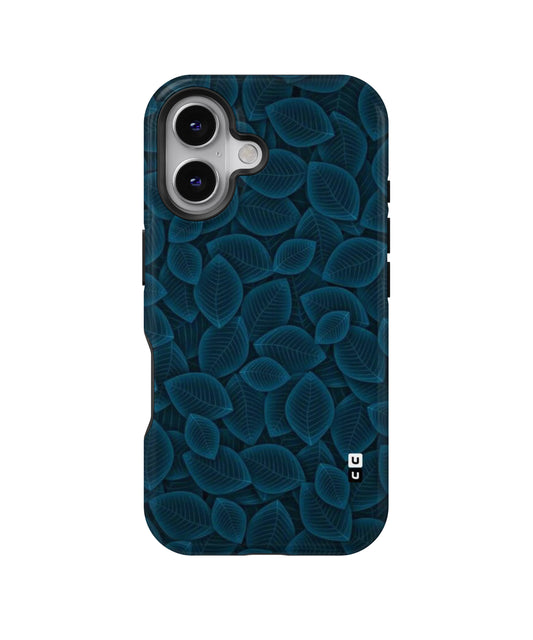 Blue Thin Leaves MagSafe Bumper Case