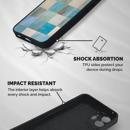 Blue Tiles Shockproof Hybrid Protection (Metal + TPU) Back Case Cover