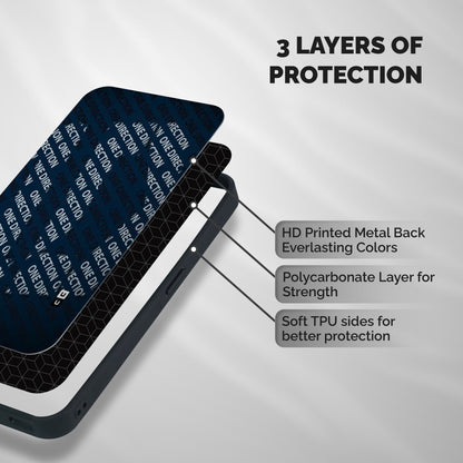 Blue Way Shockproof Hybrid Protection (Metal + TPU) Back Case Cover
