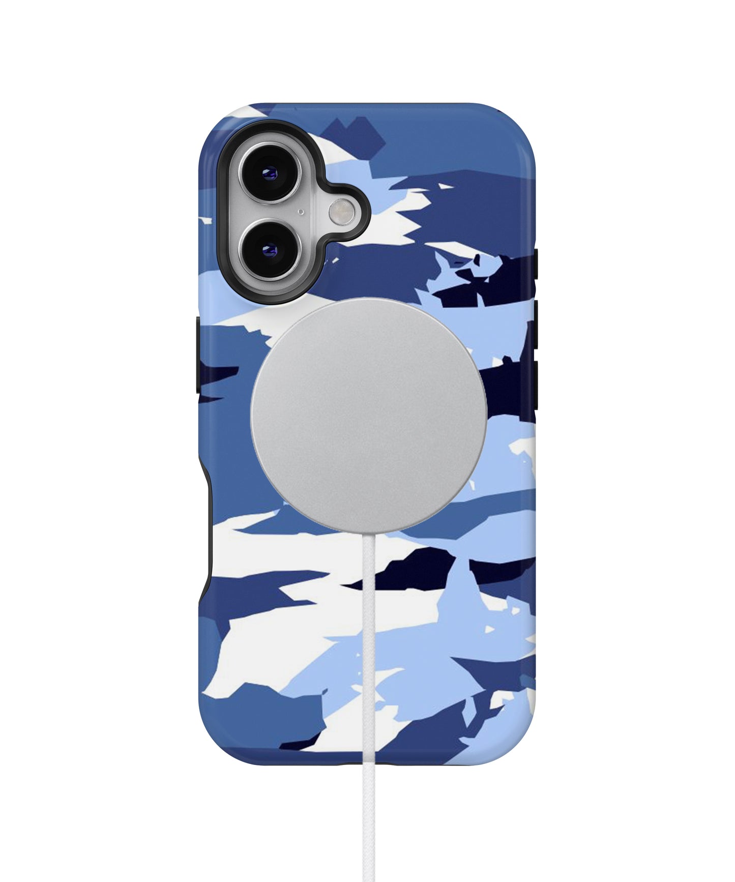 Blue White Canvas MagSafe Bumper Case