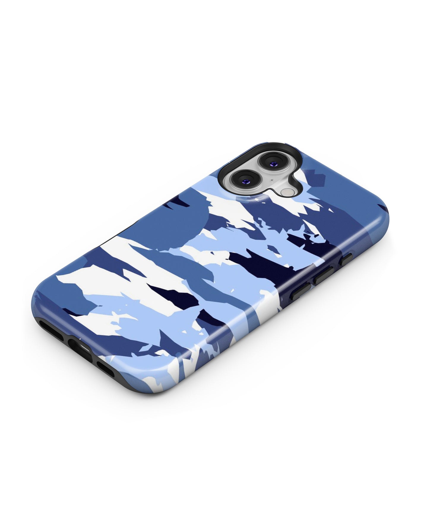 Blue White Canvas MagSafe Bumper Case