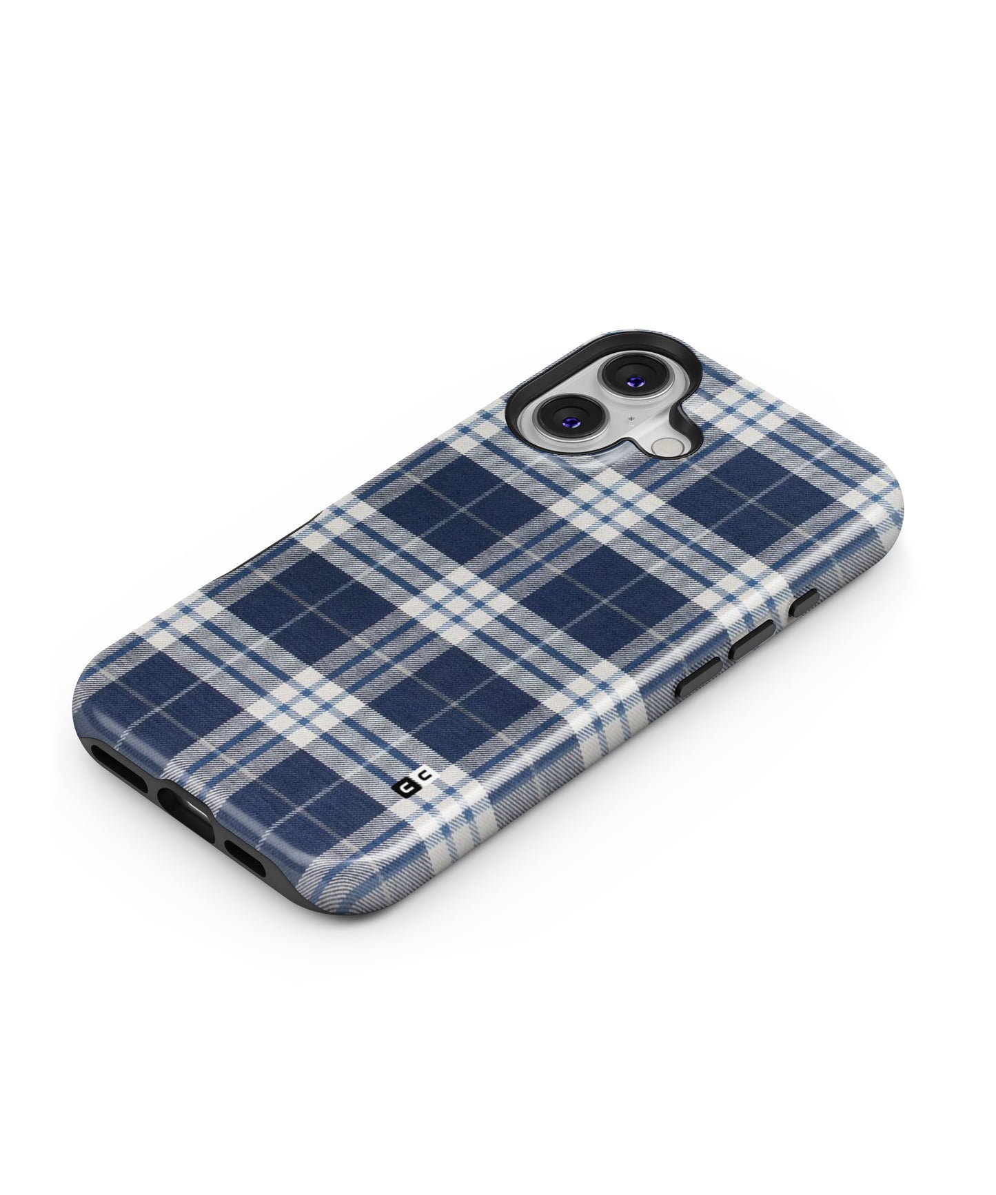 Blue White Check MagSafe Bumper Case