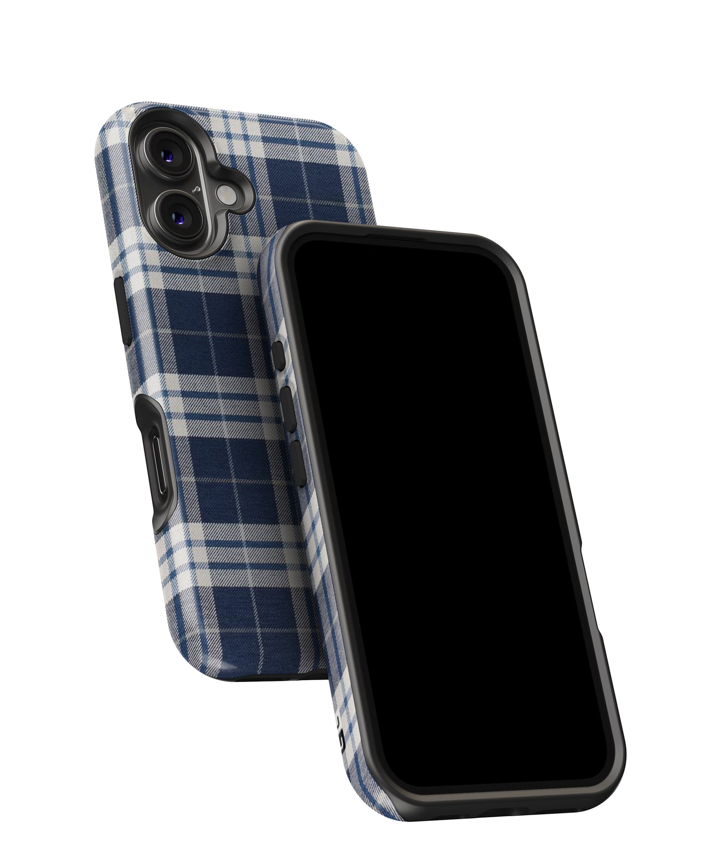 Blue White Check MagSafe Bumper Case