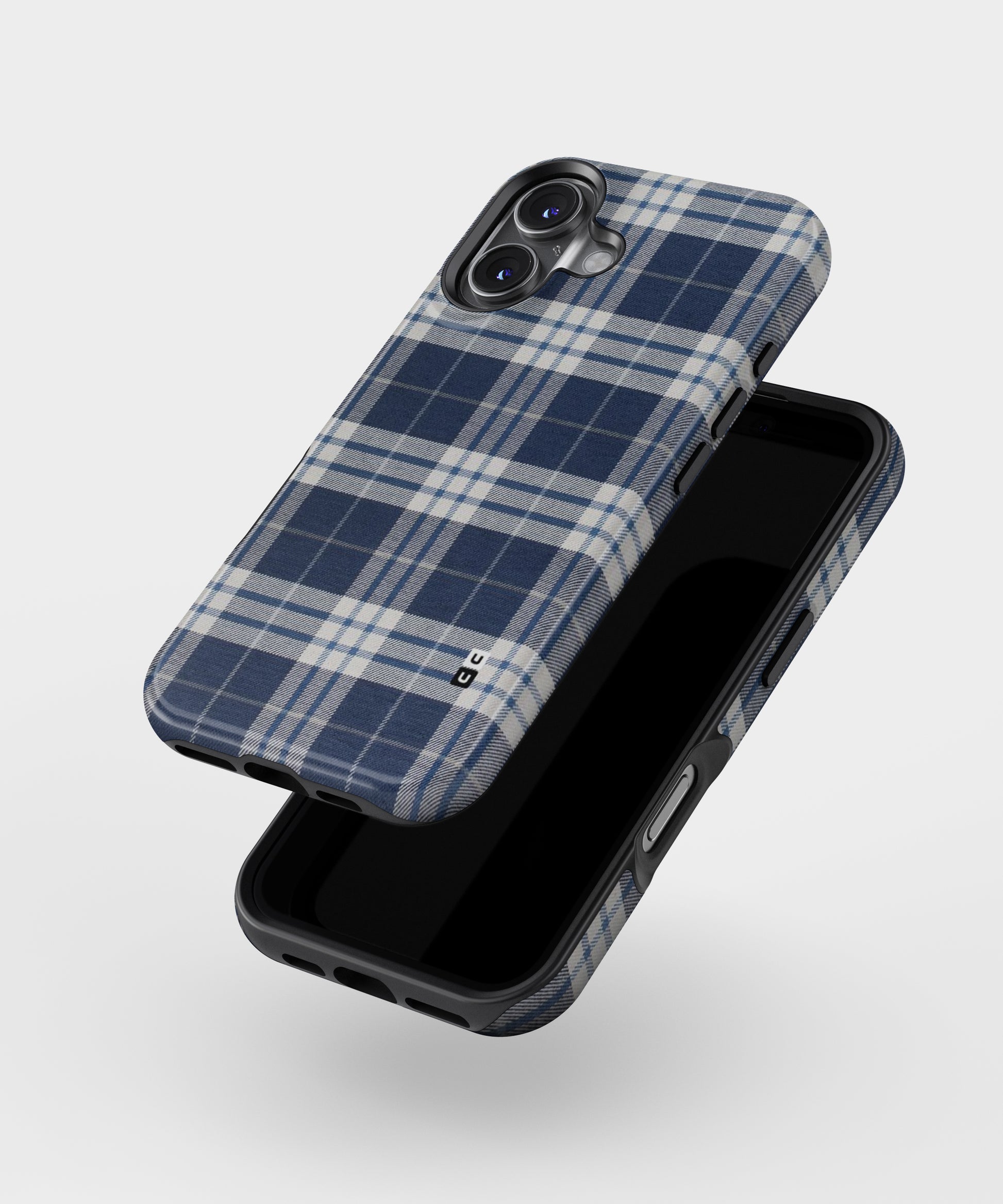 Blue White Check MagSafe Bumper Case
