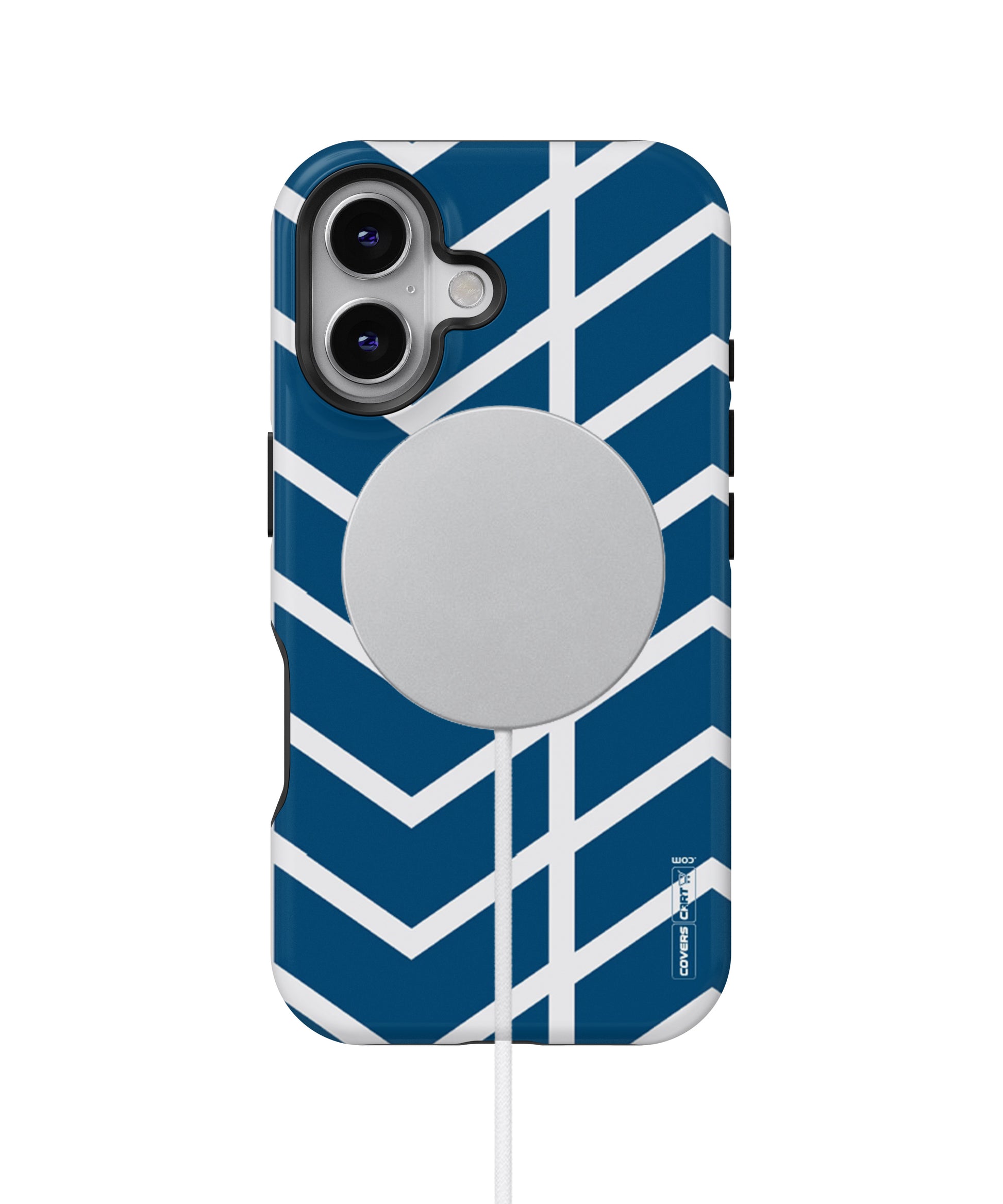Blue White Pattern MagSafe Bumper Case