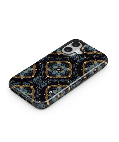 Blue with Black Flower MagSafe Bumper Case