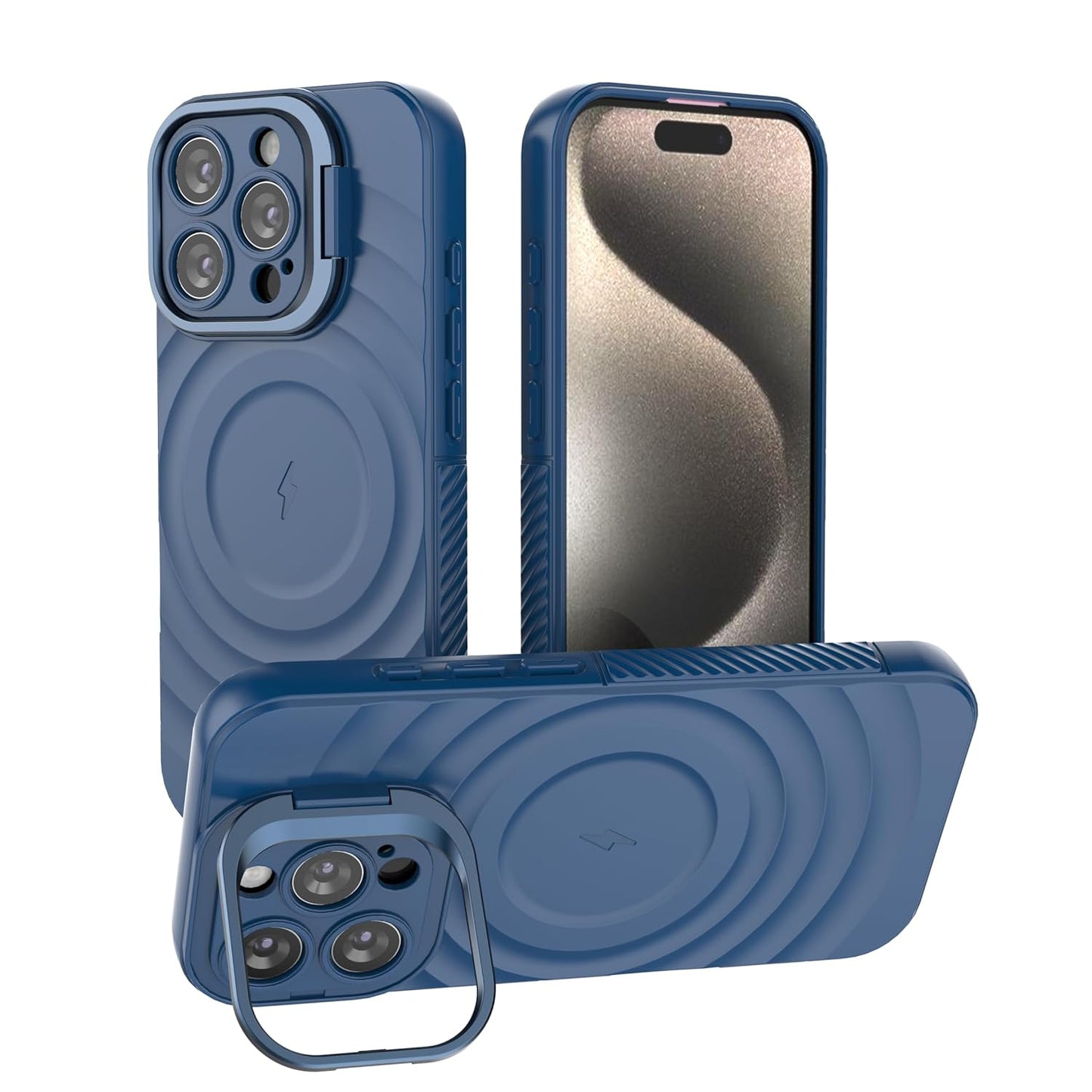 TitanShield Wave Silicone Magsafe Back Case Cover for Apple iPhone 16 Pro