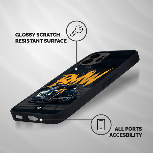 BMW M4 Racing Edition Shockproof Hybrid Protection (Metal + TPU) Back Case Cover