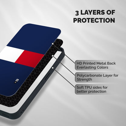 Bold Colours Shockproof Hybrid Protection (Metal + TPU) Back Case Cover