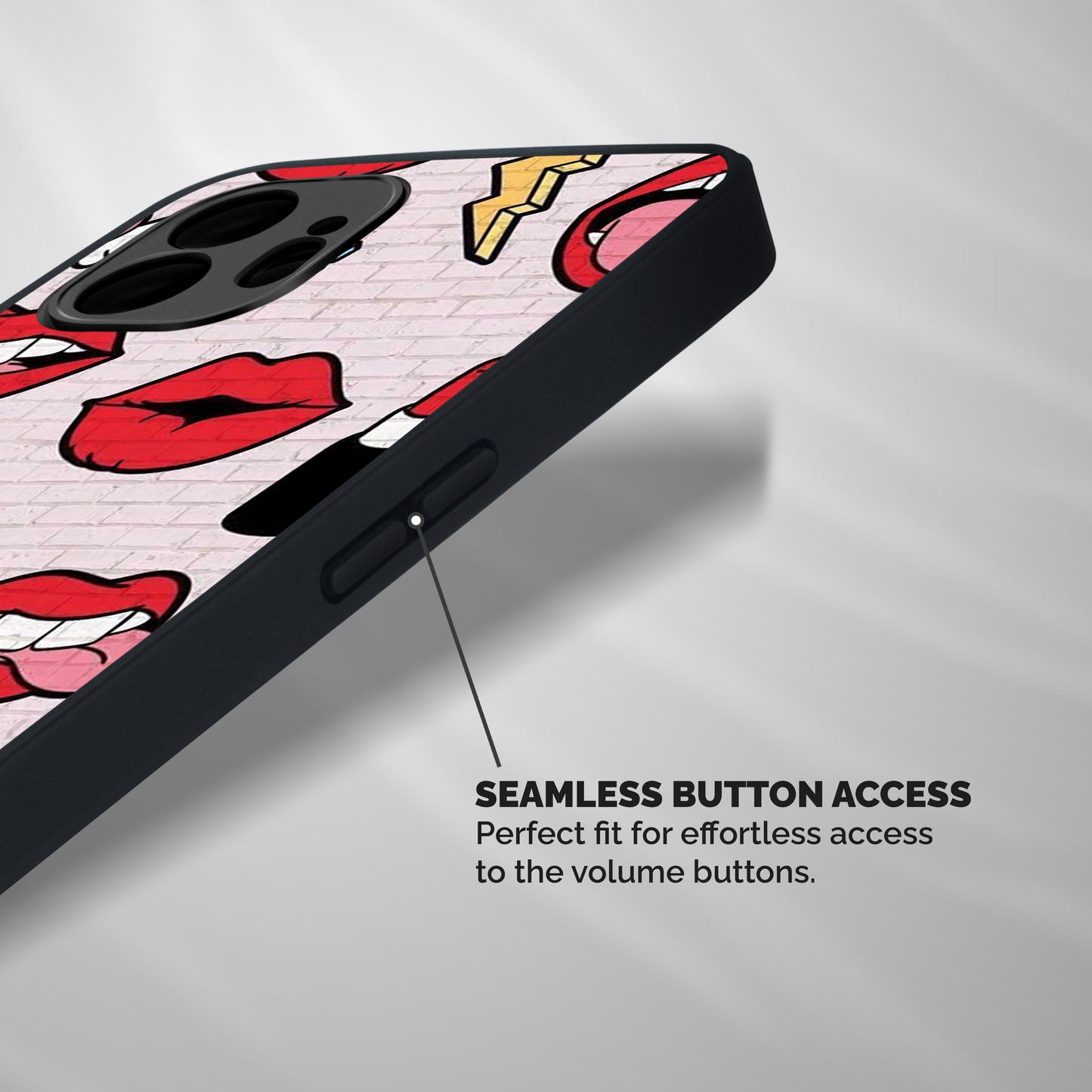 Bold Red Shockproof Hybrid Protection (Metal + TPU) Back Case Cover