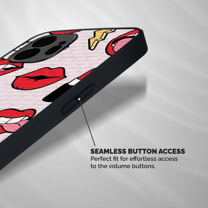 Bold Red Shockproof Hybrid Protection (Metal + TPU) Back Case Cover